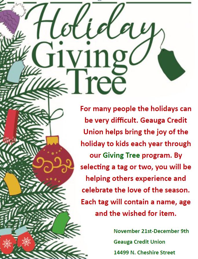 giving tree announcement