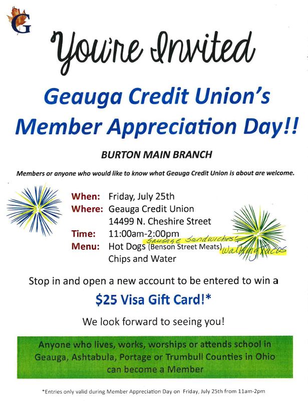 member appreciation day