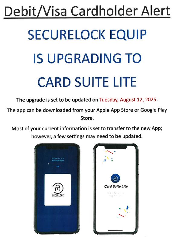 Debit/Visa Cardholder Alert